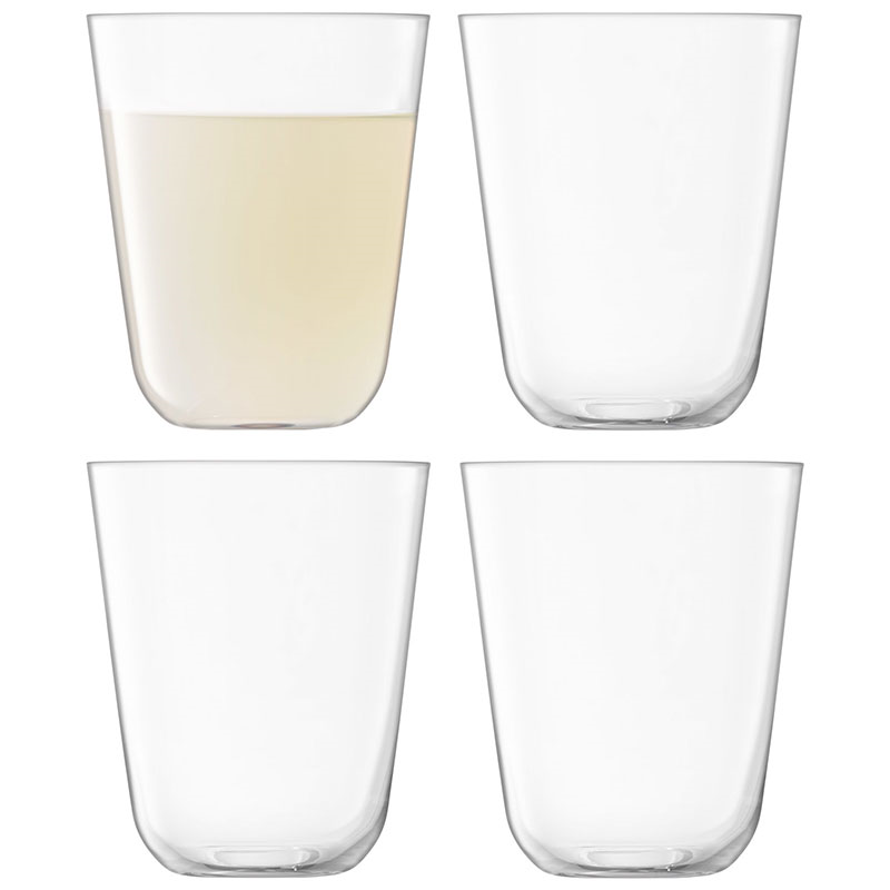 Arc Tumblers Set of 4, 380ml, Clear-0