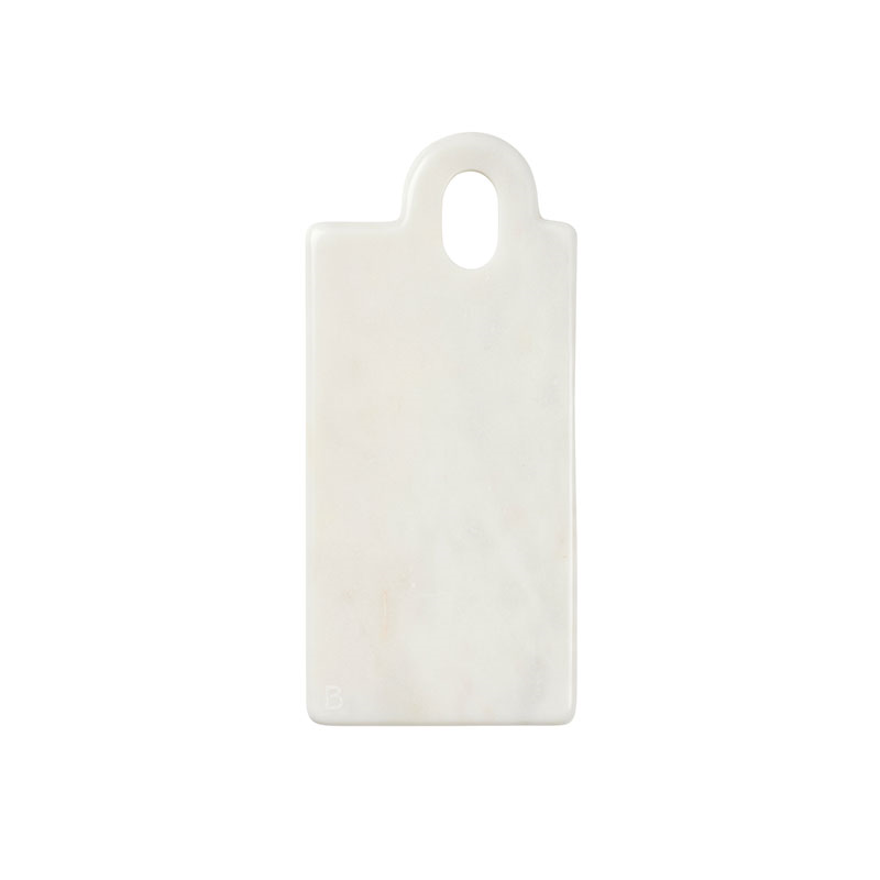 Olina Marble Chopping Board, W14 x L31cm, White-0