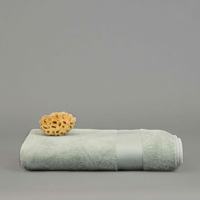 Organic 600gsm The Bath Sheet, 70 x 140cm, Sage Green-2