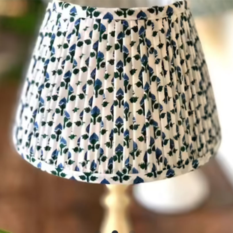 Bud Empire Lampshade, 10", Indigo-1