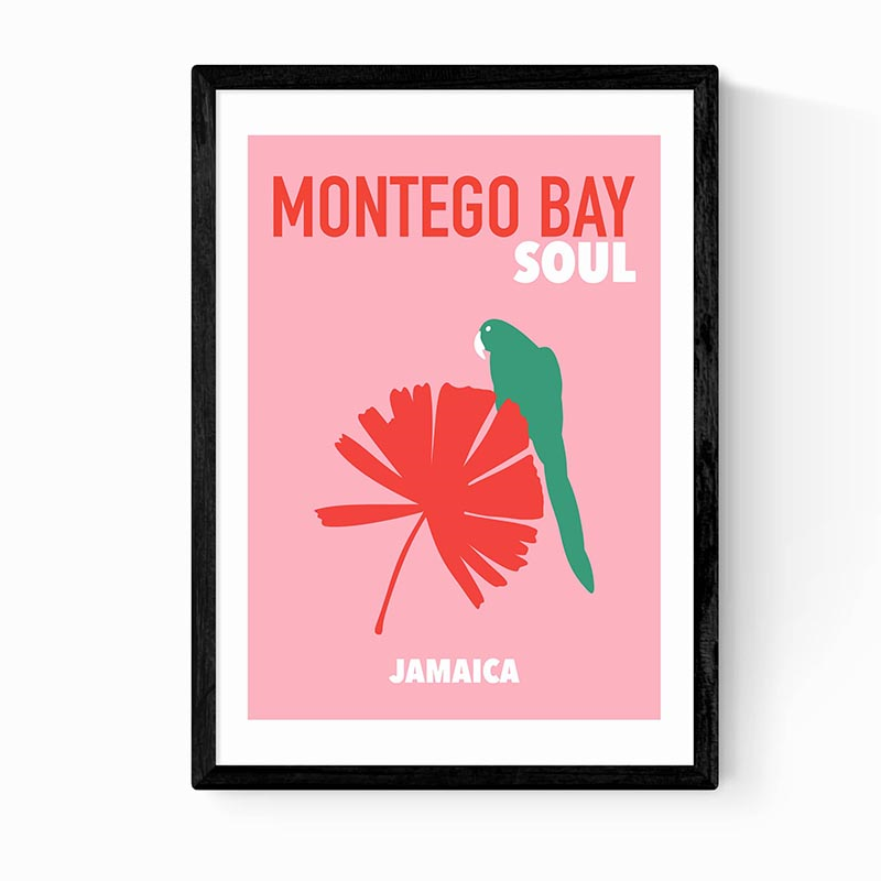 Mother & Sun Studio Montego Bay Soul Print, Pink-0