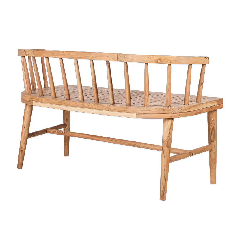 Tipu Acacia Wood Bench, Natural-2