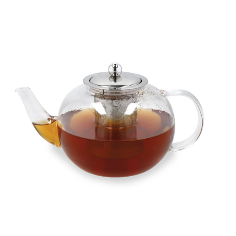 Venice La Cafetière Izmir Glass 1.4 Litres Infuser Teapot, 1..4L, Clear-2