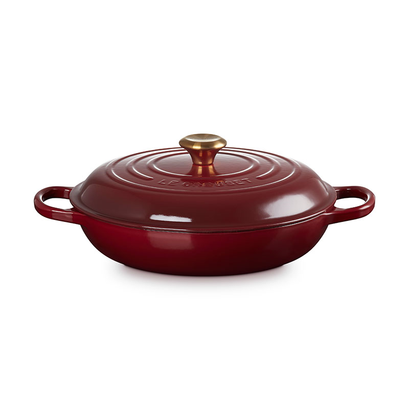 Signature Cast Iron Shallow Casserole, 30cm, Garnet-2