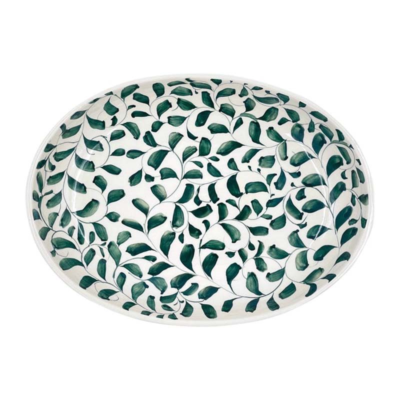 Scroll Platter, W23 x L30cm, Green-1