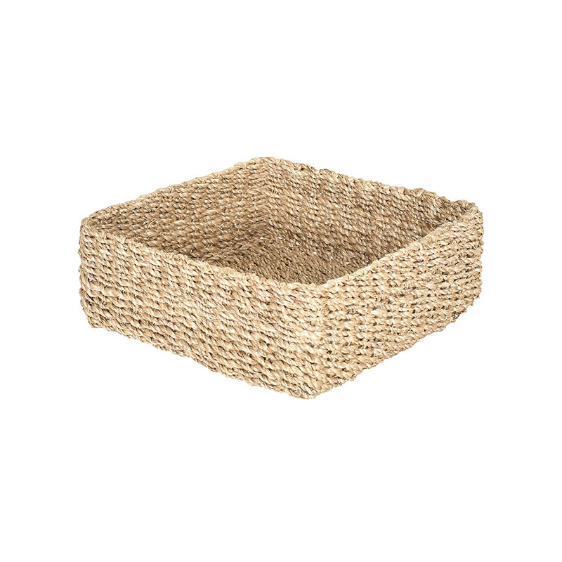 Abaca Square Storage Basket, Small, Natural-1