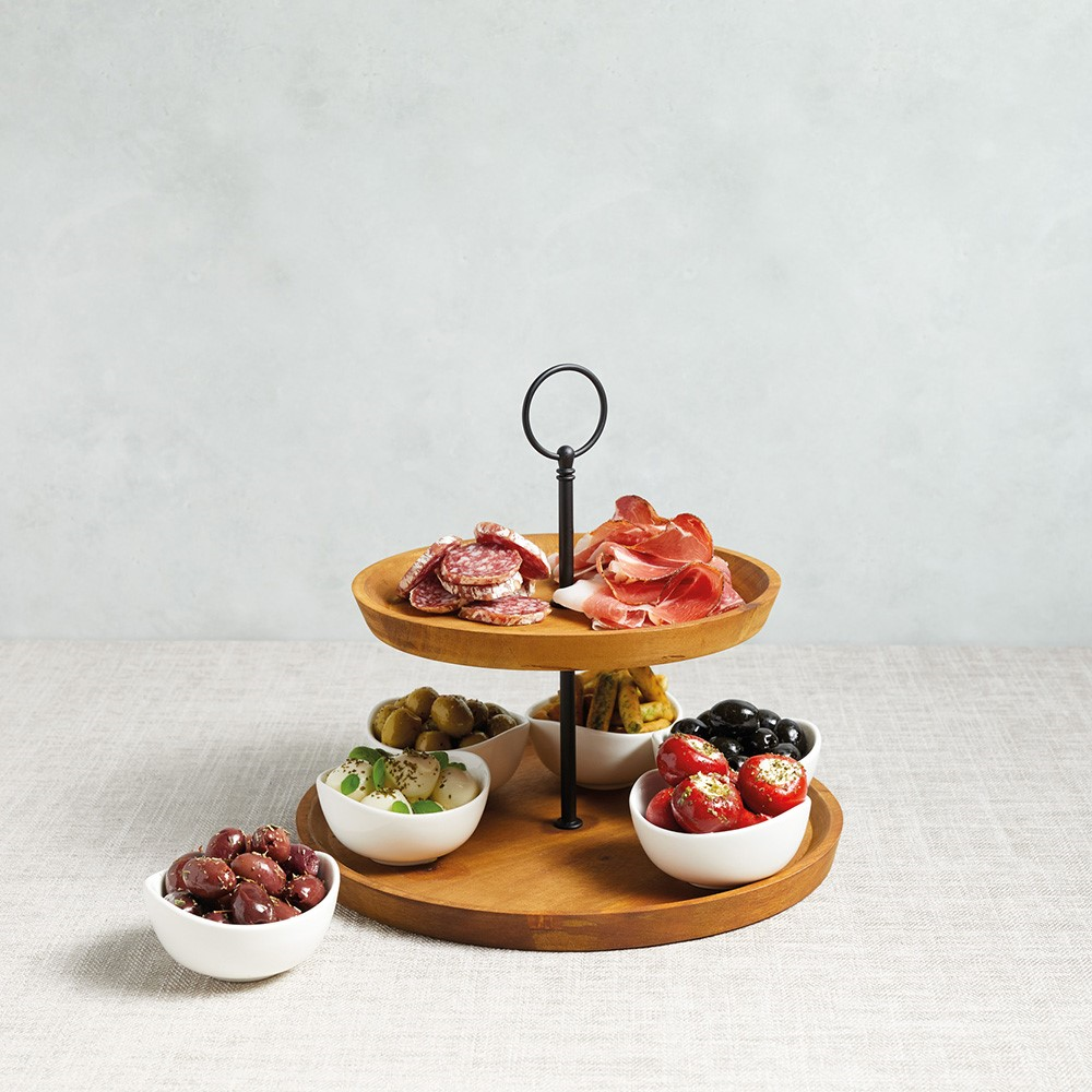 2 tier serving set, 25 x 24cm-1