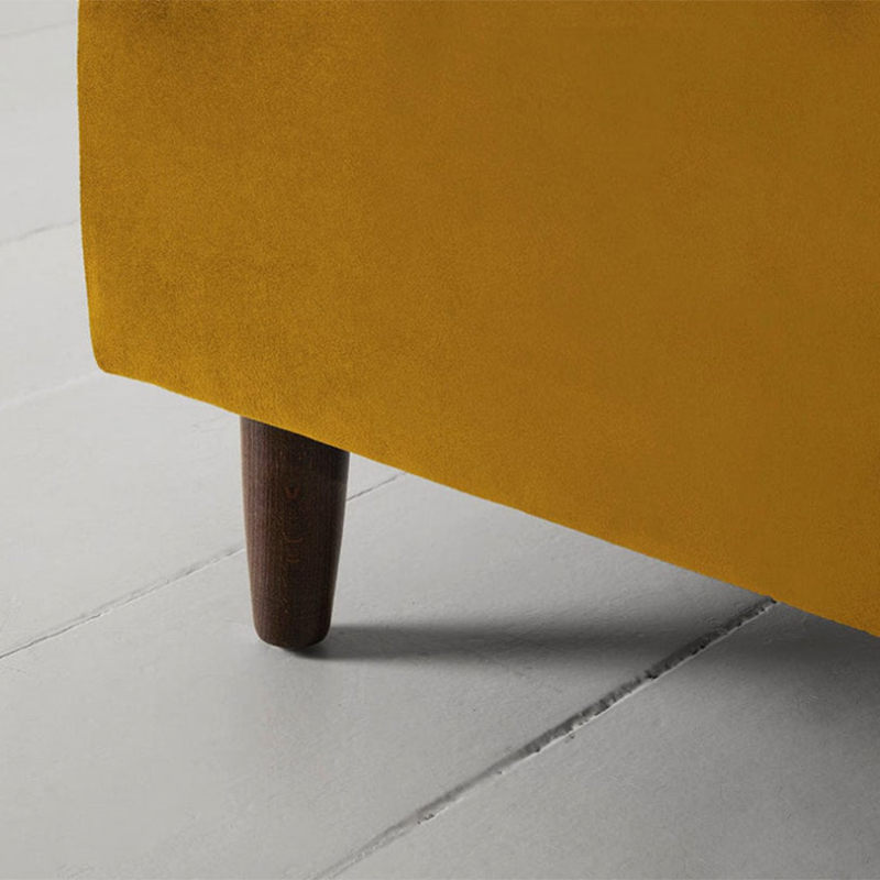 Model 05 Velvet Ottoman, Mustard-2