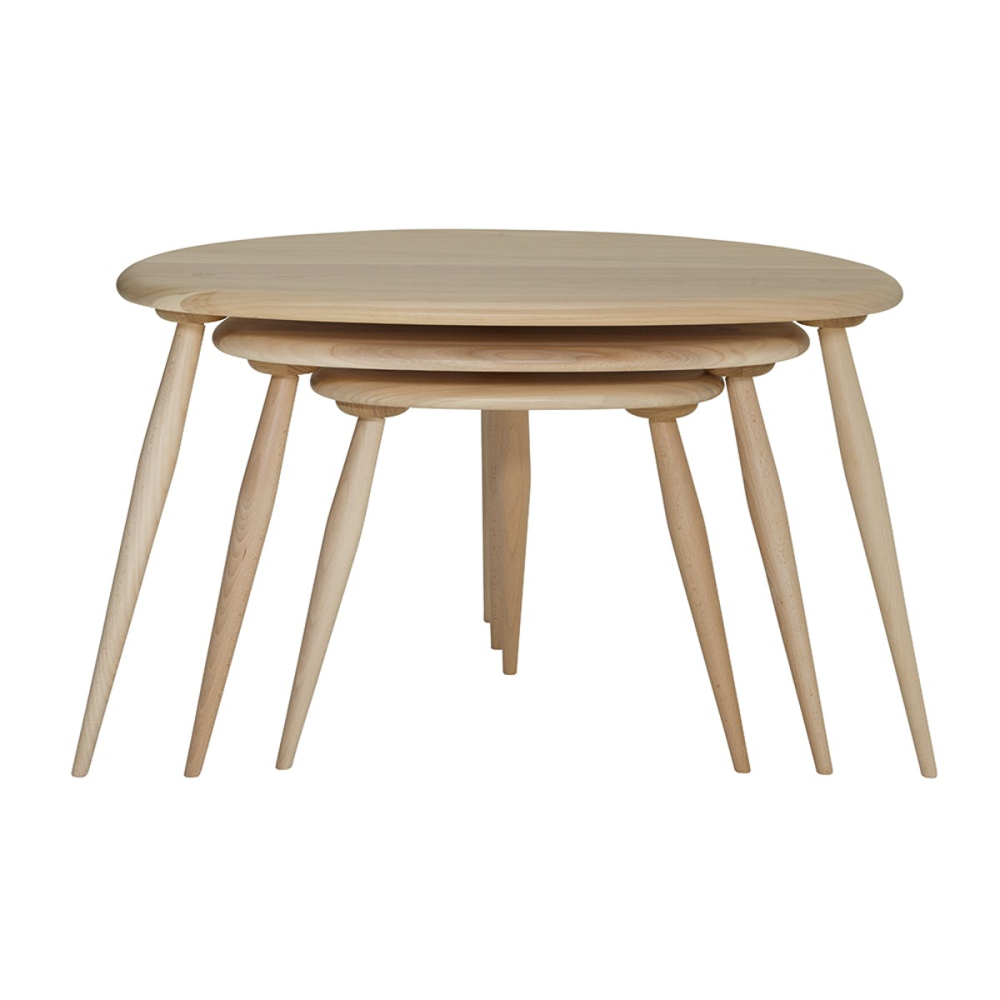 Originals Nest of tables, H40 x W65 x D51cm, Natural-1