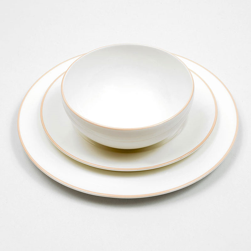 Dessert Plate, D21cm, Blush Rim-1