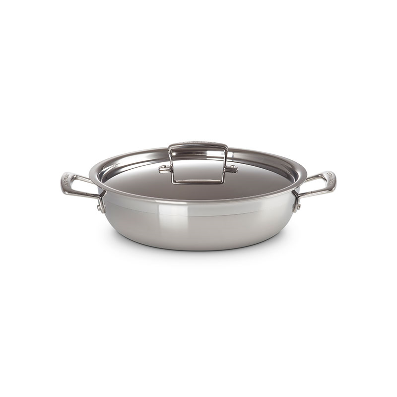 Classic 3-ply Shallow Casserole, 26cm, Stainless Steel-1