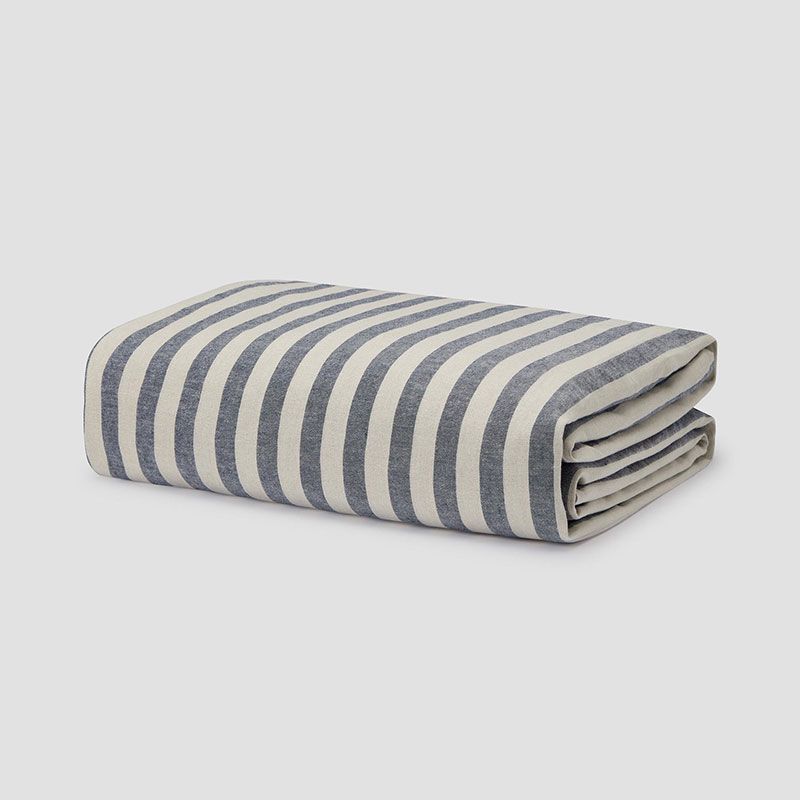 Pembroke Stripe Duvet Cover, Super King, Atlantic-1