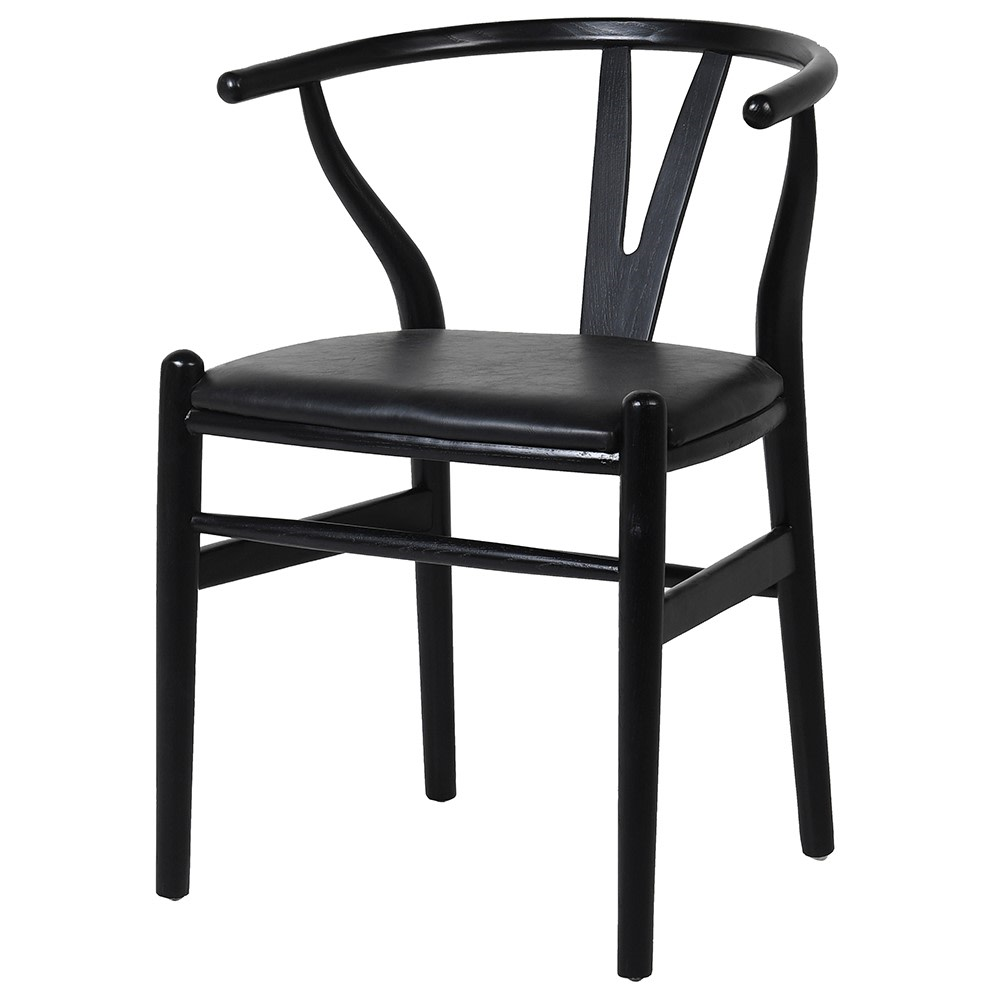 Open Back Chair, Black-0