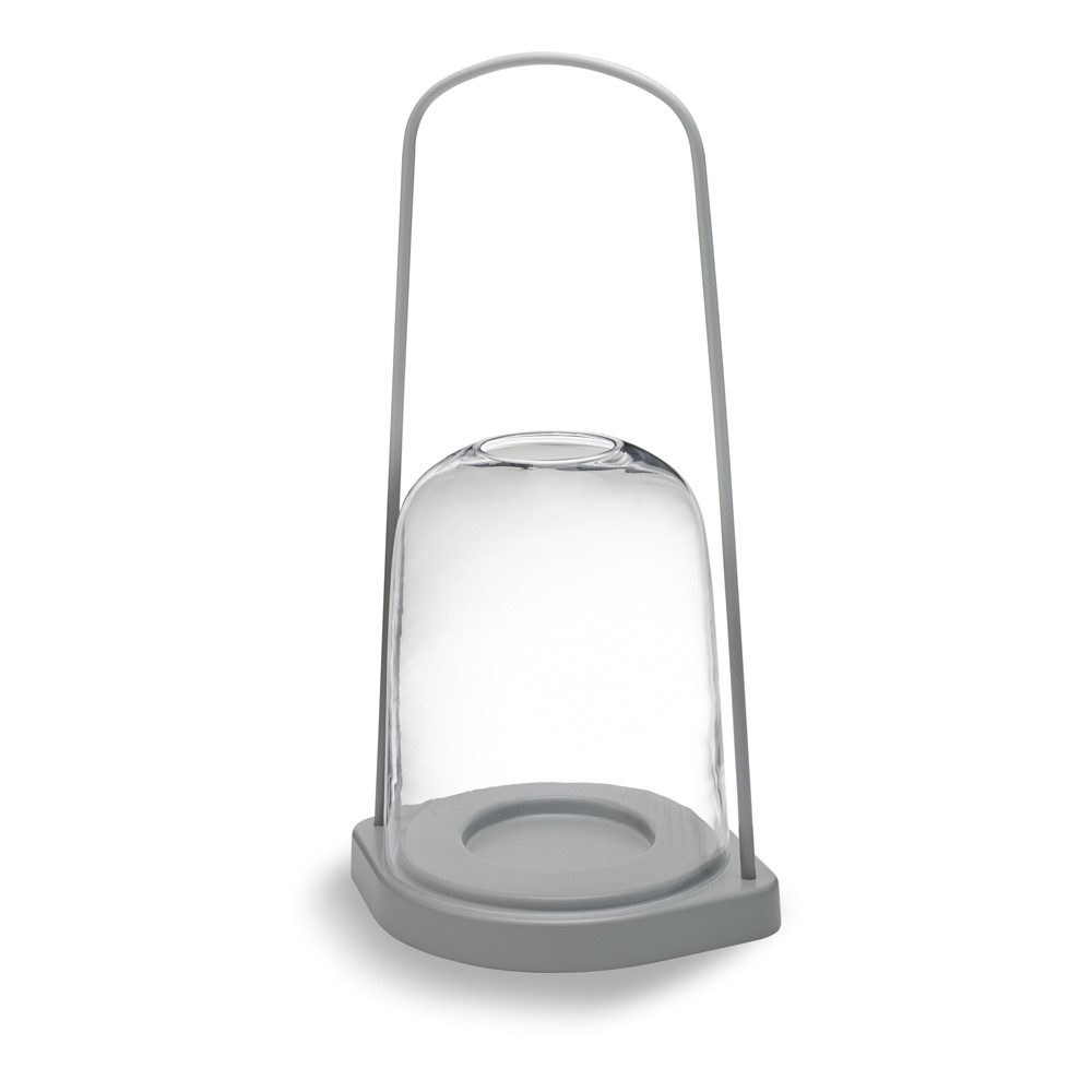 Bell Lantern, L25.5 x W30 x H55.5cm, Light Grey-1