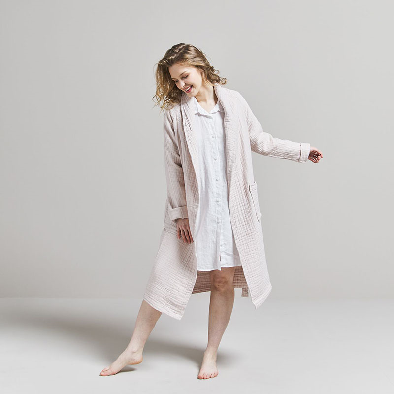 The Dream Cotton Robe, Extra Extra Large, Rose-0