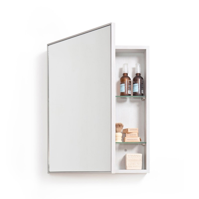 Slimline Cabinet, H55 x W45 x D12cm, Oyster White-3