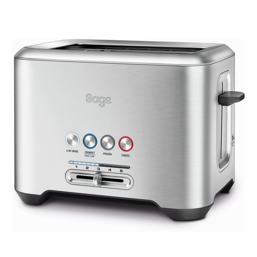 The Bit More 2 slice toaster, stainless steel-1