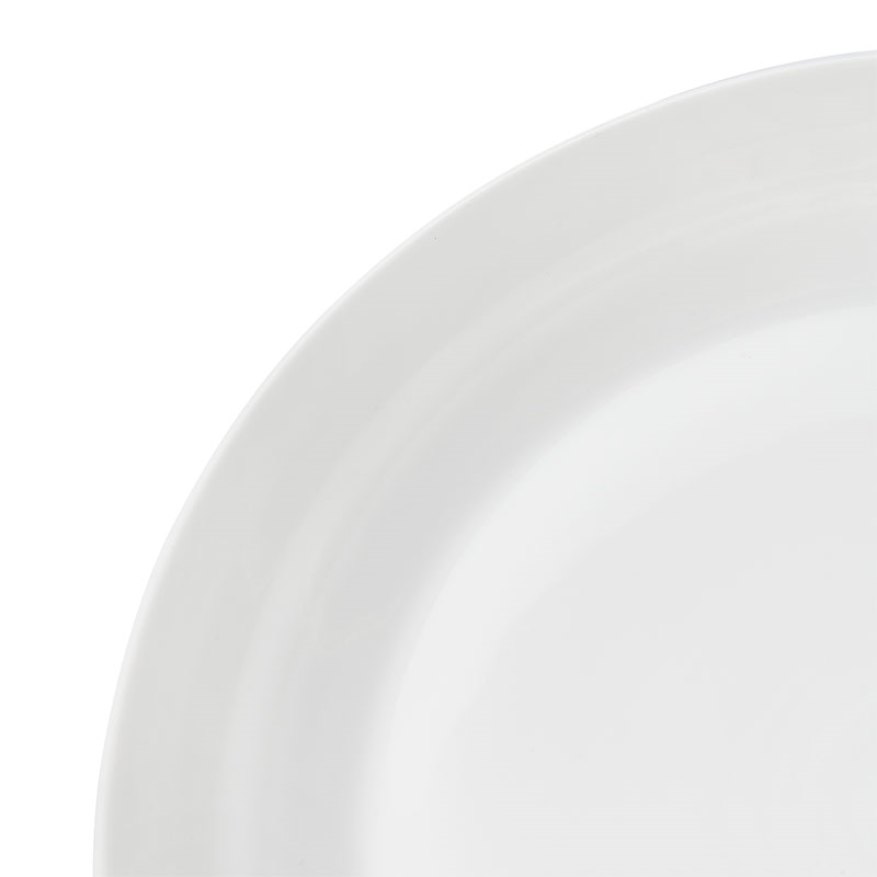 Pure Dinner Plates Set of 4, D28cm, White-4