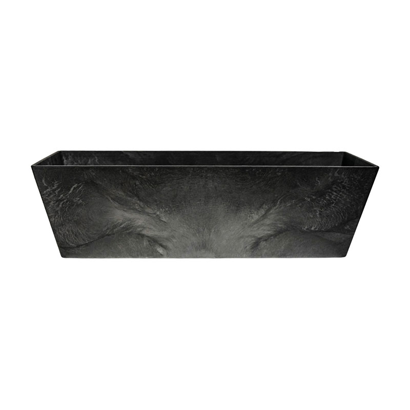 Ella Balcony trough, H17 x D55cm, Black-1