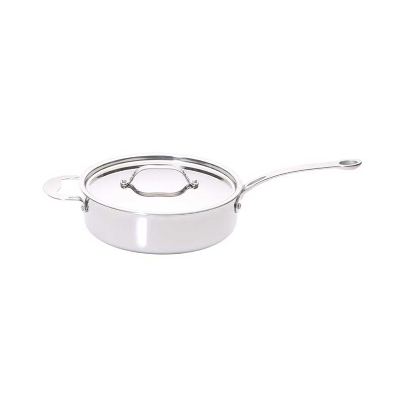 Tri-Ply, 24cm Saute Pan, Stainless Steel-0