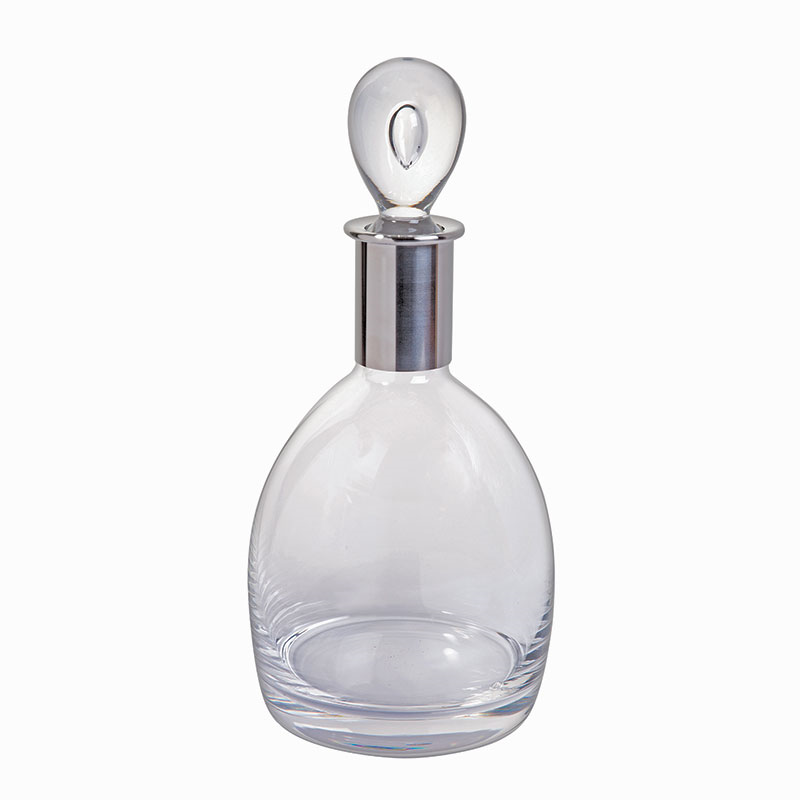 Soren Short Decanter, 750ml, Clear-0