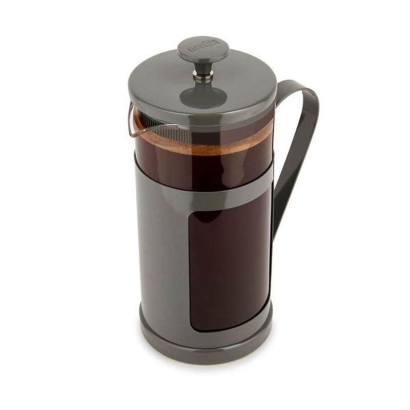 Monaco Stainless Steel Cafetière, 8 Cup, Grey-1