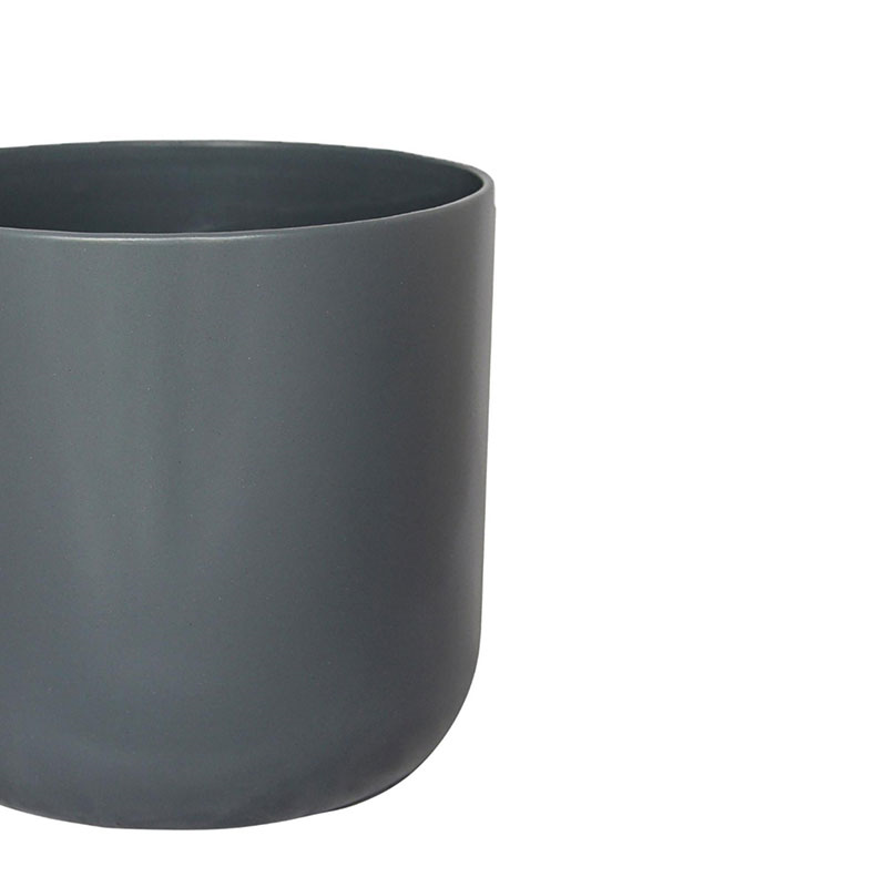 Lisbon Planter, H25.5 x W26 x D26cm, Charcoal-2