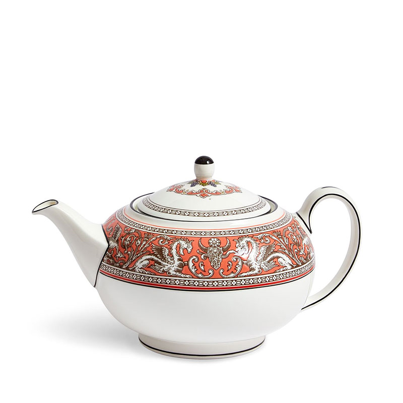 Florentine Teapot, 800ml, Salmon-1