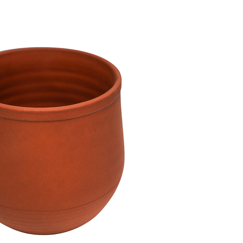 Handthrown Planter, D25cm, Burnt Umber-2