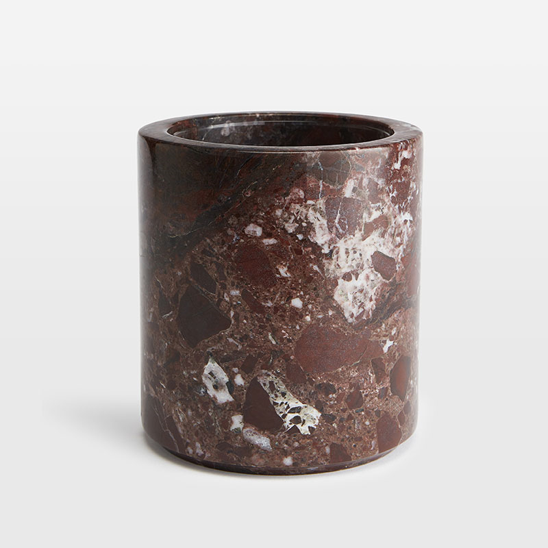 Pavel Ice Bucket, Red Marble-2