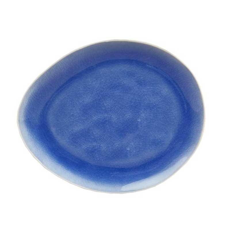 Vie Naturelle Medium Plate, W19.5cm x D16.3cm, Blue-0