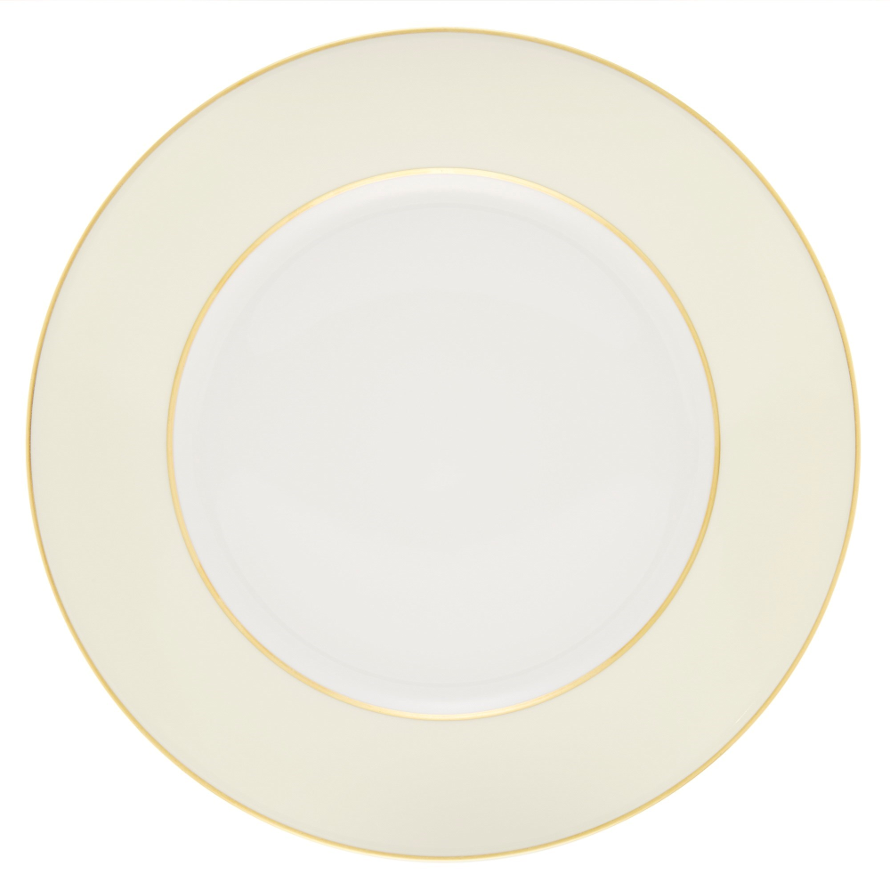 Sous Le Soleil Dessert Plate, D22.5cm, Matt Gold Classic Ivory-0