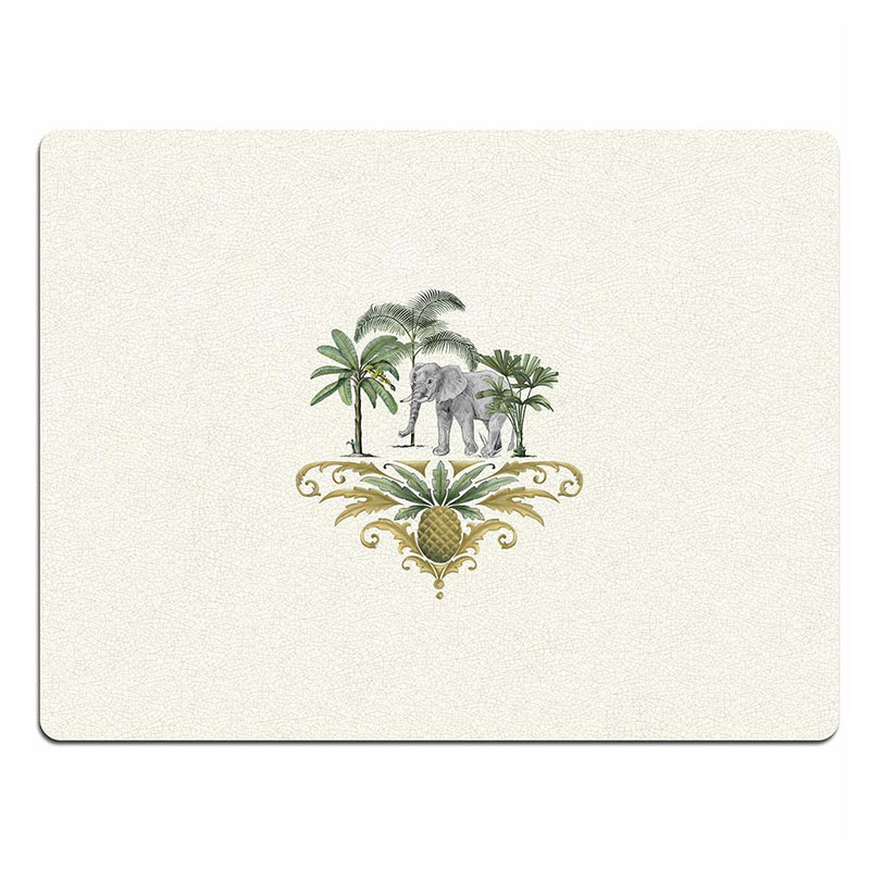 Out of Africa Elephant Table Mat, L38 x W29cm-0