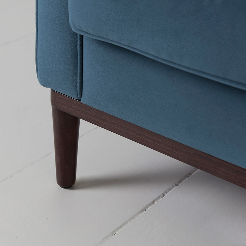 Model 02 Velvet Armchair, Teal-3