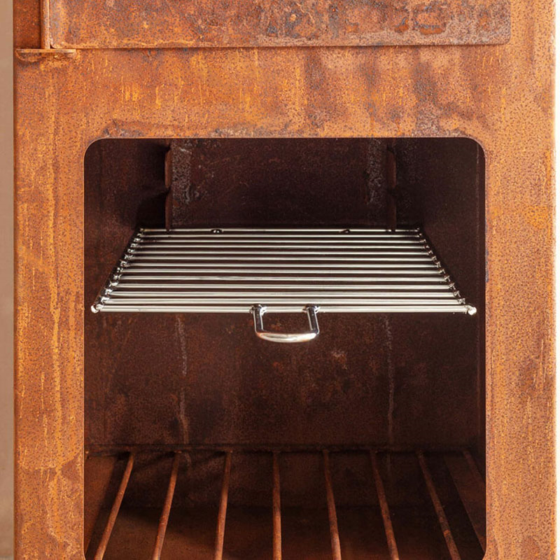 Outdoor Heater and Pizza Oven, H136cm, Rust-7