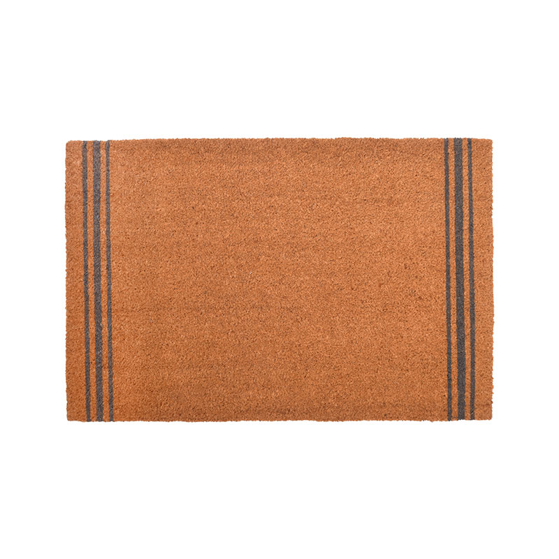 Triple Stripe Doormat, L90 x W60cm, Beige-1