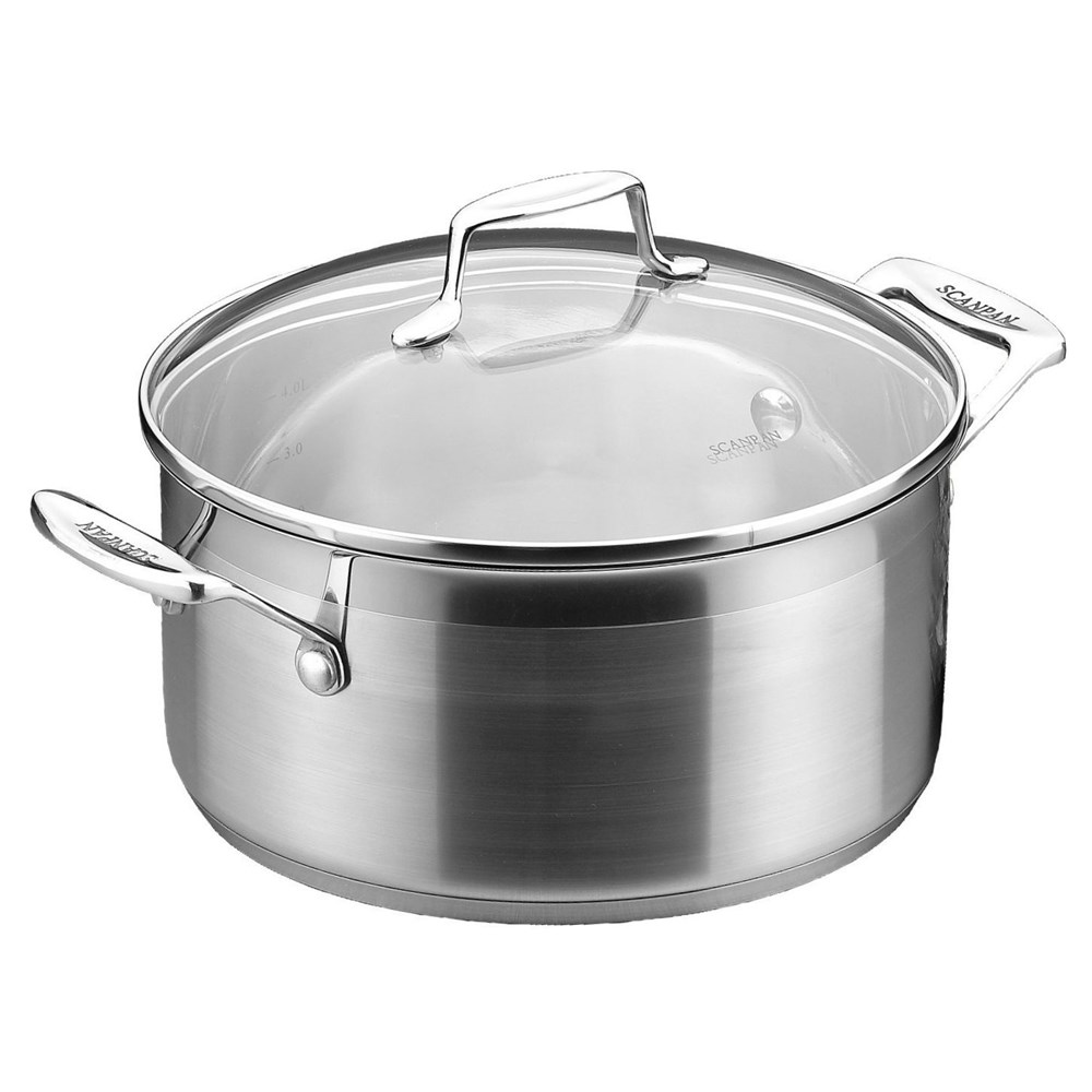 Impact Dutch oven pan with lid, 4.5 litre, stainless steel-0