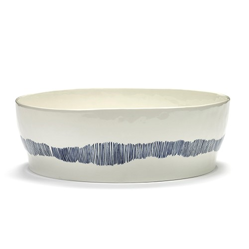 Ottolenghi Salad bowl, D29, White And Blue-0