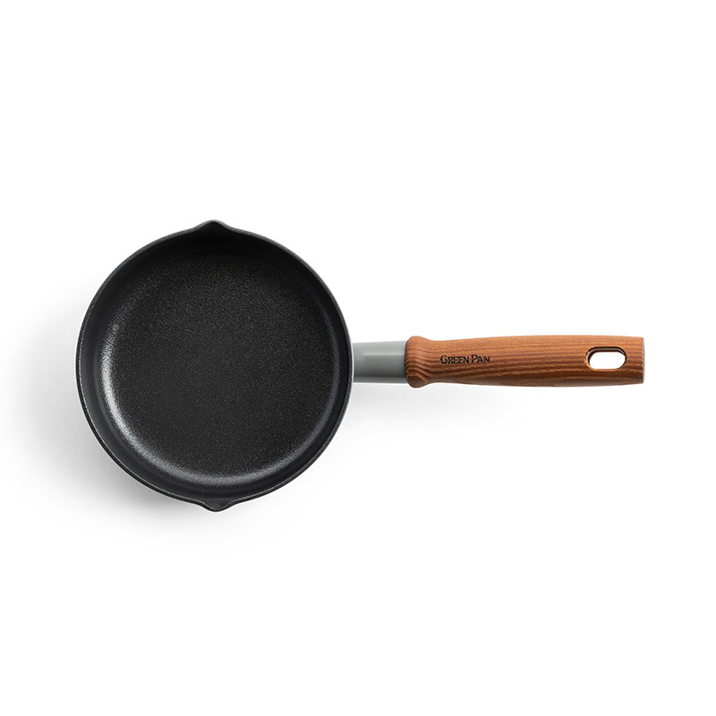 Mayflower Pro Non-Stick Open Saucepan with Pouring Spouts, 16cm, Charcoal Grey-1