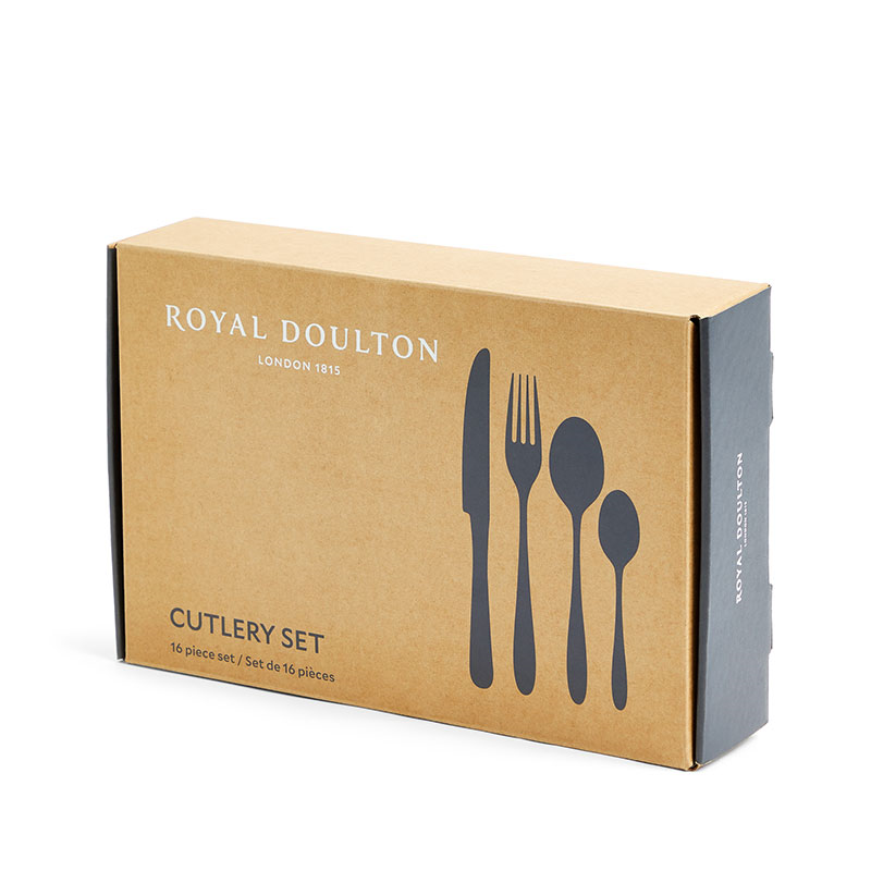 Royal Doulton 16 Piece Cutlery Set, Silver-3