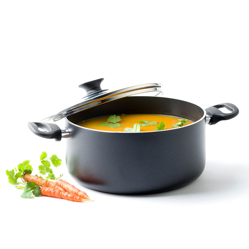 Cambridge Non-Stick Casserole, 24cm, Black-0