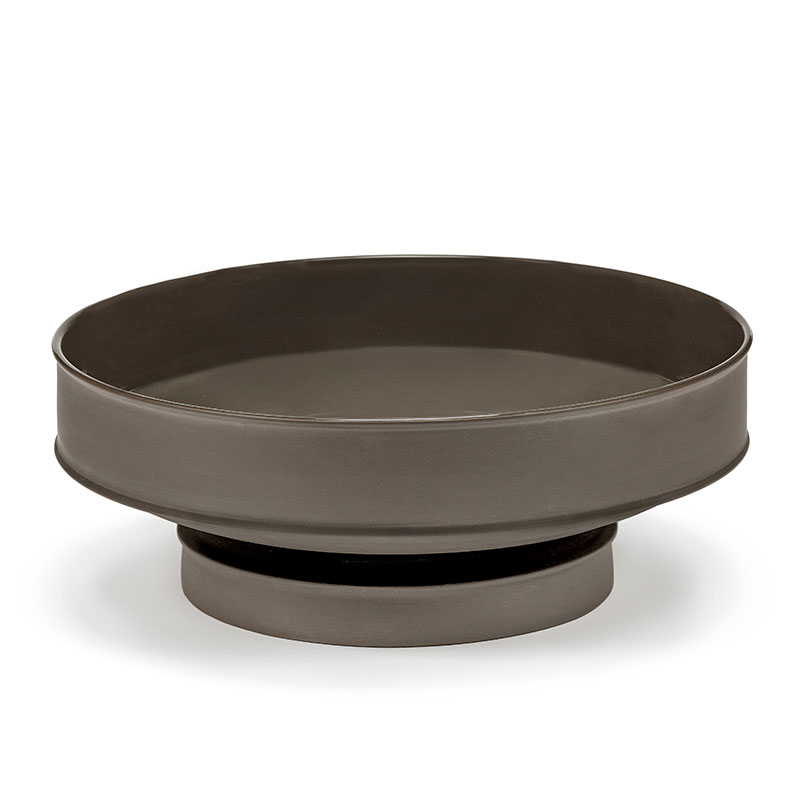 Dune Raised Bowl, D41cm, Slate-1