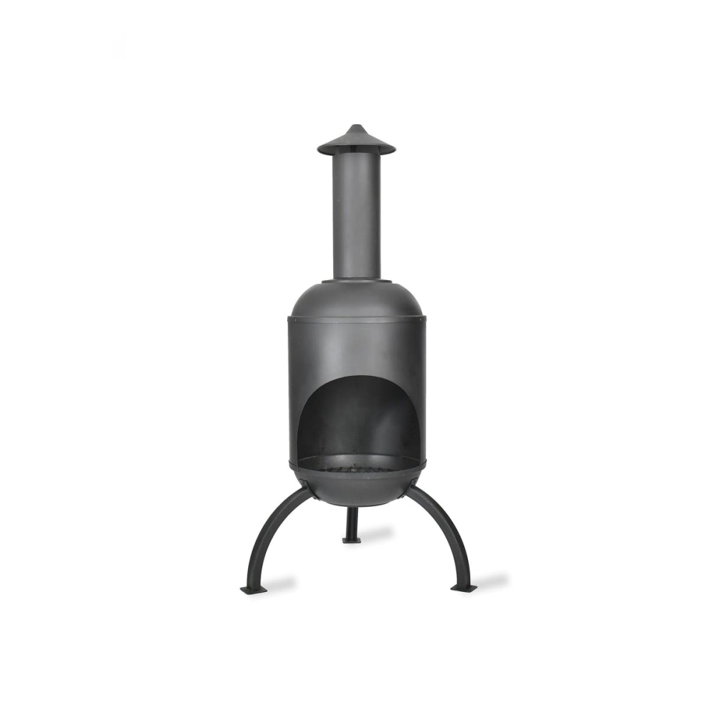 Chiminea, H160 x D70 x W70cm, Black-1