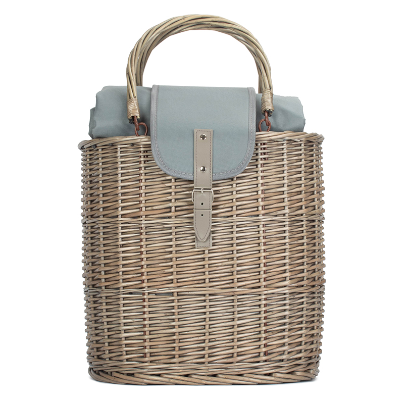 Oval Chiller Hamper Basket, Grey-1