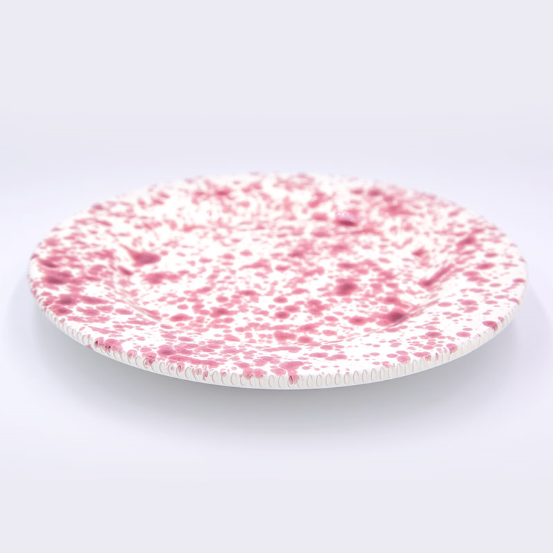 Splatter Dinner Plate, D24cm, Cranberry-0