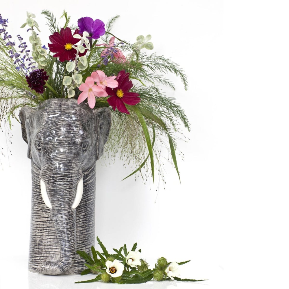 Elephant Large flower vase, L15 x D18 x H28cm-1