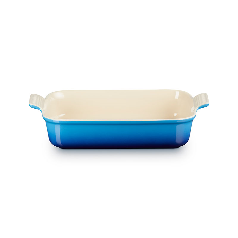 Stoneware Heritage Rectangular Dish, 32cm, Azure-2