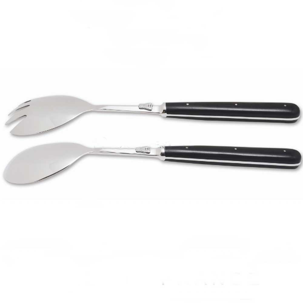 Laguiole Salad Servers, Ebony-0