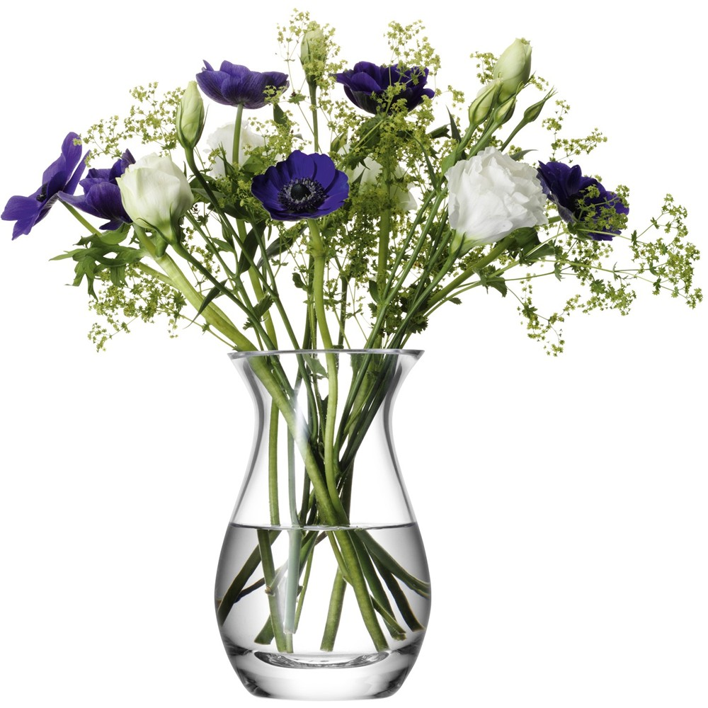 Flower Posy vase, 17.5cm, clear-0