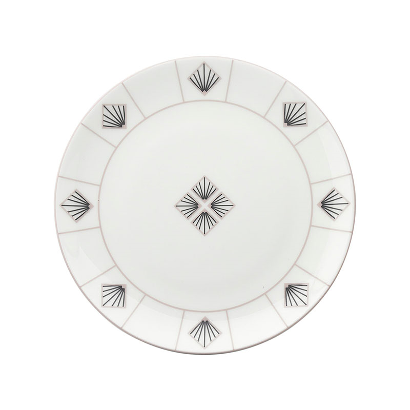 Zighy Side Plate, D16cm, Grey & Blush Pink-0